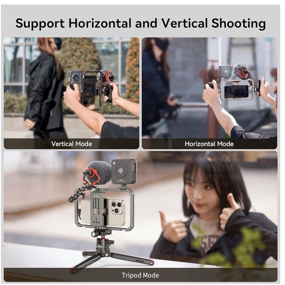 SmallRig Universal Phone Video Rig Kit for iPhone, Smartphone and Cameras, Phone